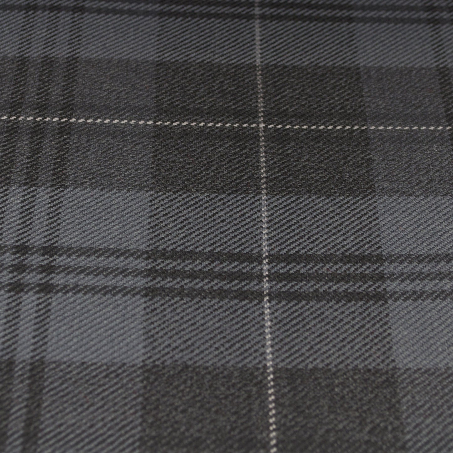Tartan Fabric - Silver Granite