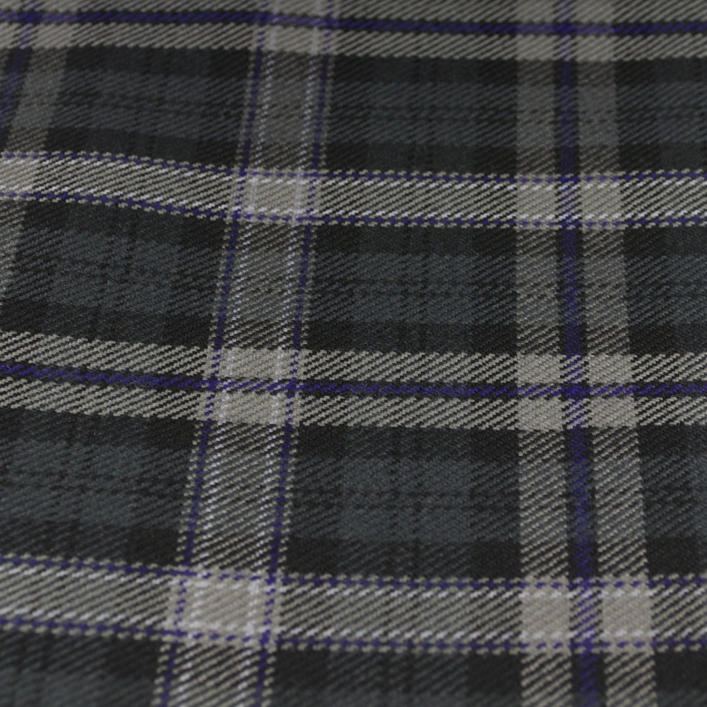 Tartan Fabric - Black Scottish National