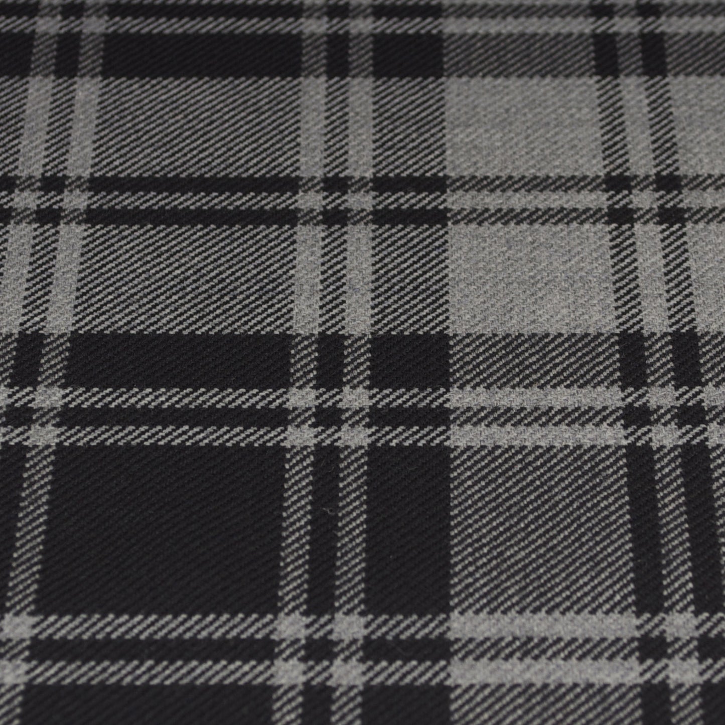 Tartan Fabric - Douglas - Grey