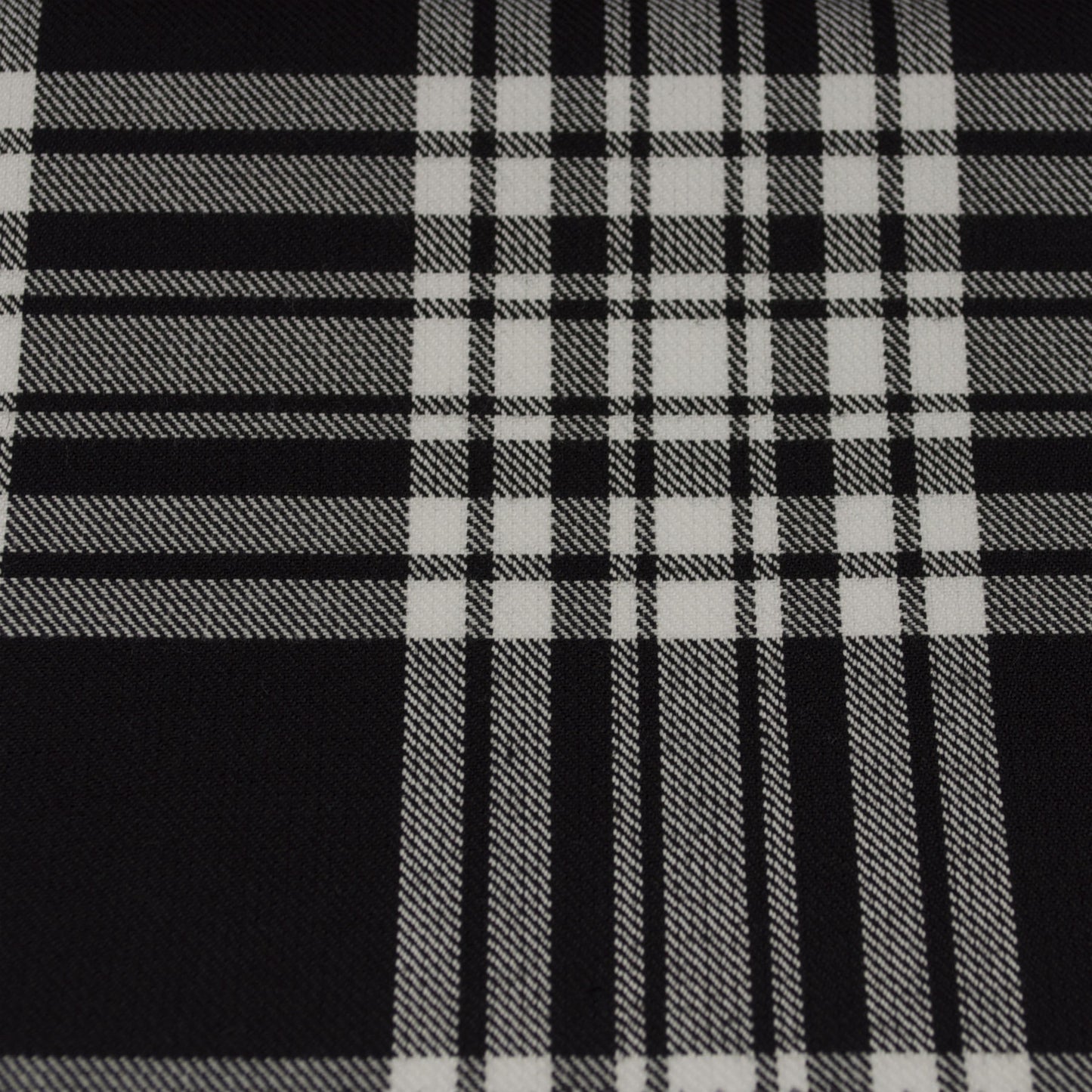 Tartan Fabric - Menzies - Black