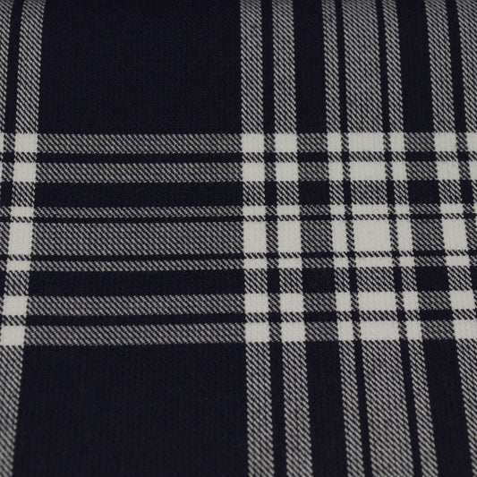 Tartan Fabric - Menzies - Navy