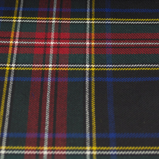 Tartan Fabric - Stewart - Black