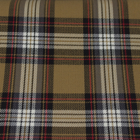 Tartan Fabric - Stewart - Modern - Camel