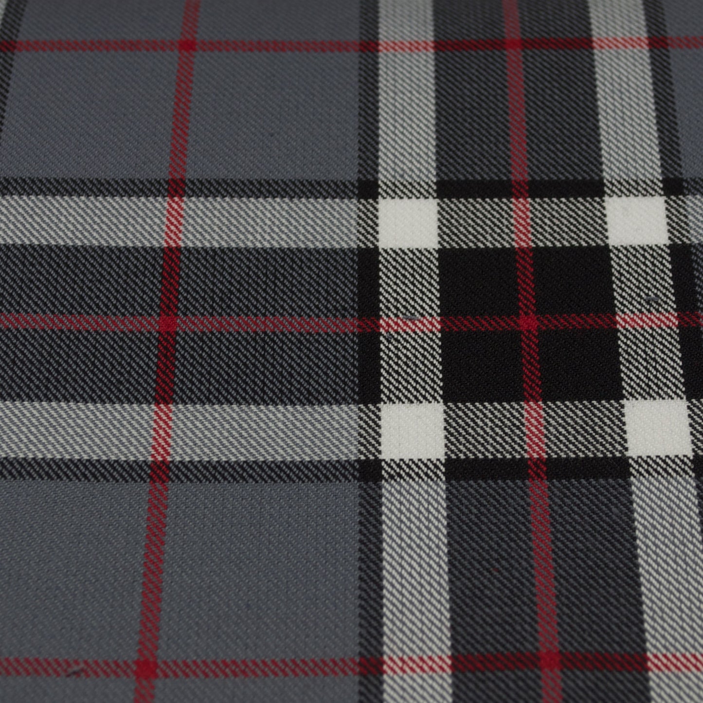 Tartan Fabric - Thomson - Modern - Grey - Small